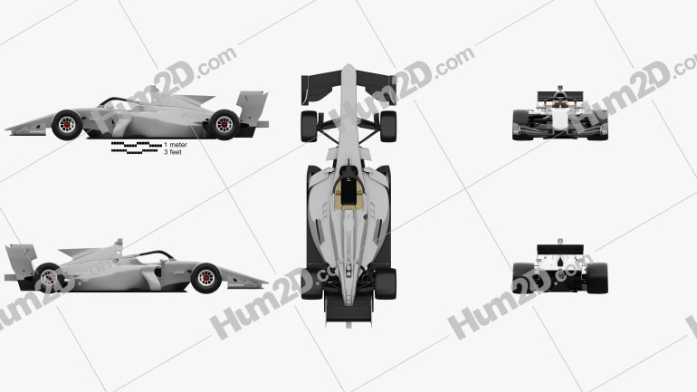 Generisch Super Formula One car 2020 Clipart Bild