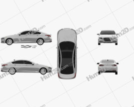 Genesis G80 2017 car clipart