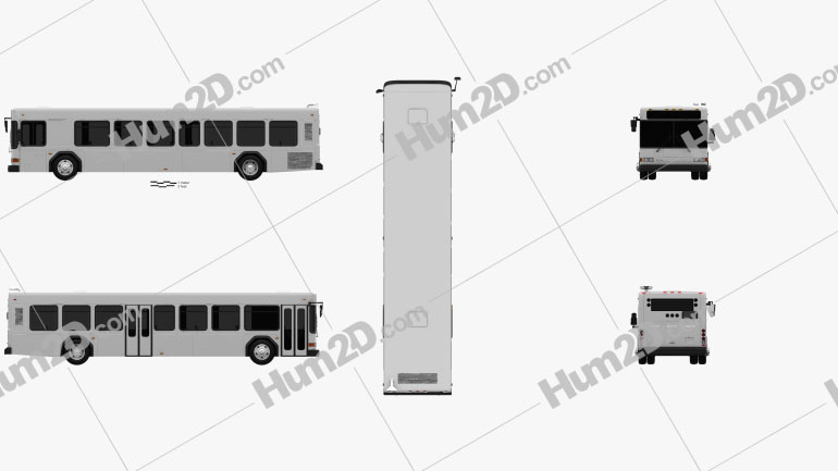 Gillig Low Floor Bus 2012 clipart