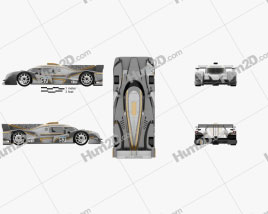 Ginetta G57 2016 car clipart