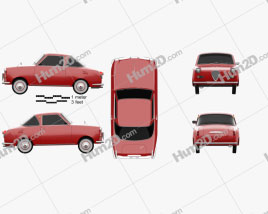 Goggomobil TS 250 Coupe 1957 car clipart