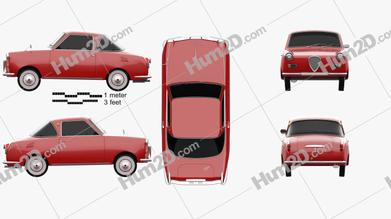 Goggomobil TS 250 Coupe 1957 car clipart