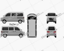 Gonow Minivan 2009 clipart