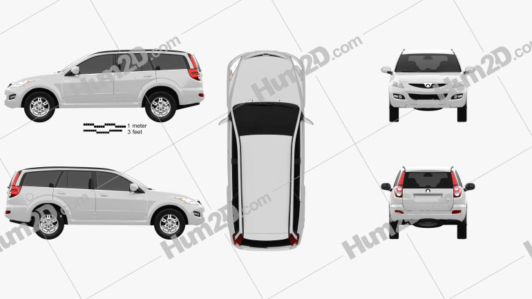 Great Wall Hover H5 2012 car clipart