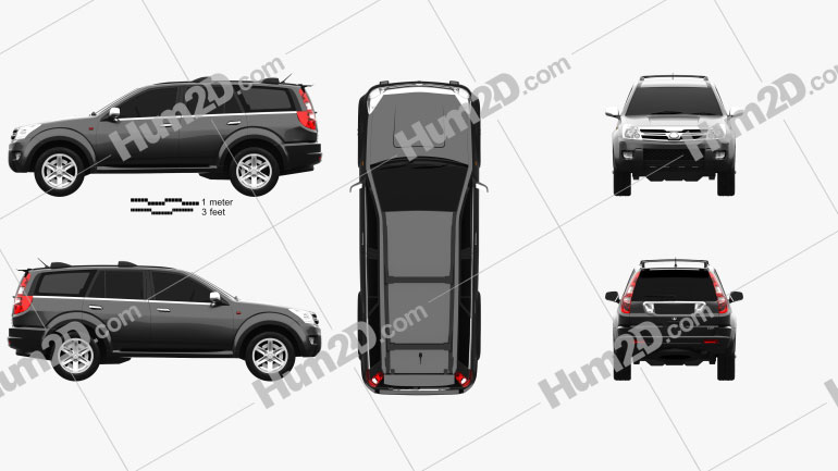 Great Wall Hover H3 2010 car clipart