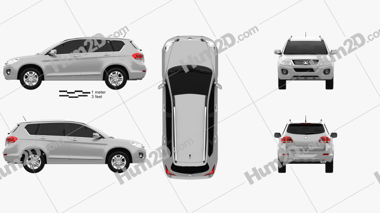 Great Wall Hover (Haval) H6 2013 car clipart