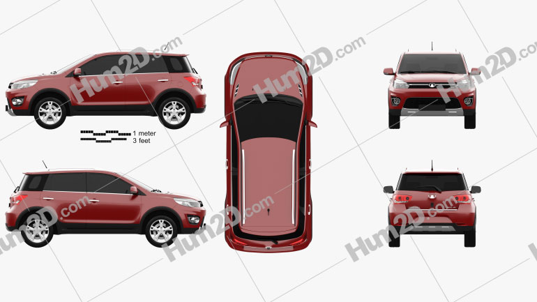 Great Wall Haval M4 2012 car clipart