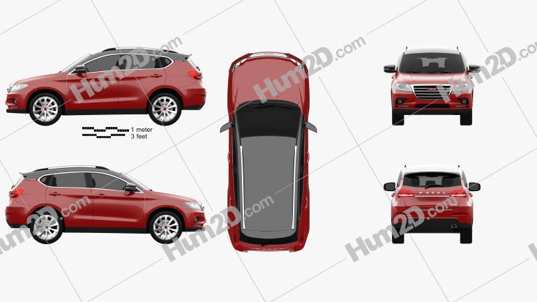 Great Wall Haval H2 2014 Clipart Bild