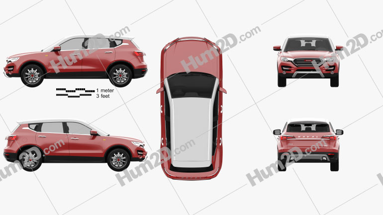 Great Wall Haval H7 2014 car clipart