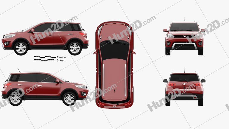 Great Wall Haval M4 2016 car clipart