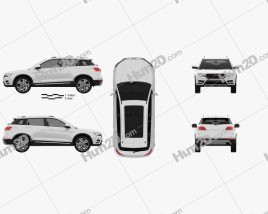 Great Wall Haval H6 2016 car clipart