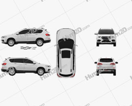 Great Wall Haval H6 2018 car clipart