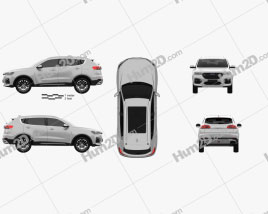 Great Wall Haval H6 2019 car clipart