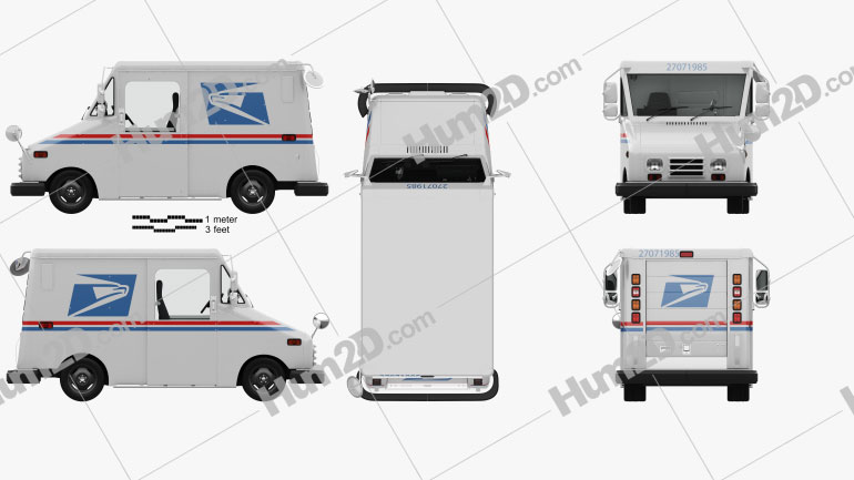Grumman Long Life Vehicle with HQ interior 1987 PNG Clipart