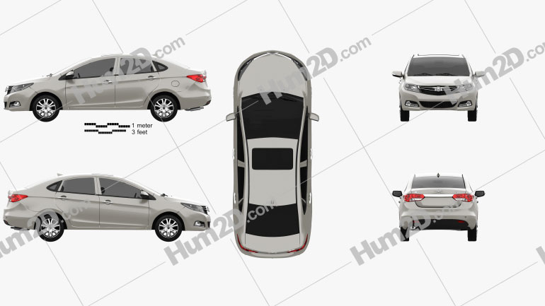 Haima M3 2013 car clipart