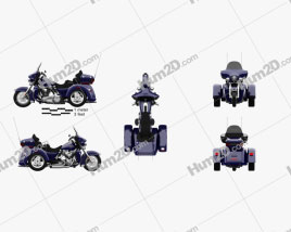 Harley-Davidson Tri Glide Ultra Classic 2012 Motorcycle clipart