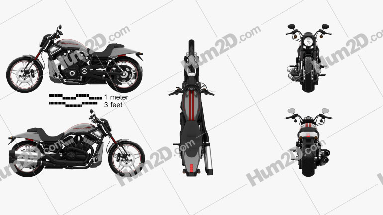 Harley-Davidson Night Rod Special 2013 Moto clipart