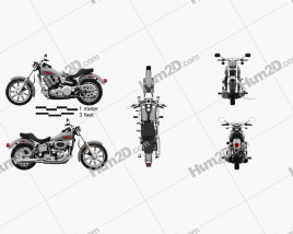 Harley-Davidson FXS Low Rider 1980 Motorcycle clipart
