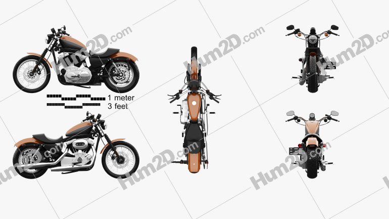 sportster clip ons