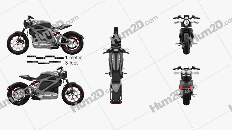 Harley-Davidson LiveWire 2014 Motorcycle clipart
