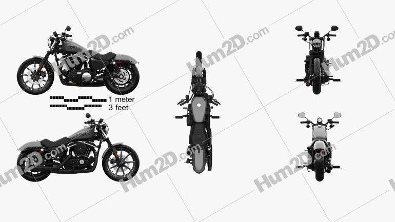 Harley-Davidson Sportster Iron 883 2016 Motorcycle clipart
