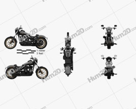 Harley-Davidson Dyna Low Rider S 2016 Motorcycle clipart