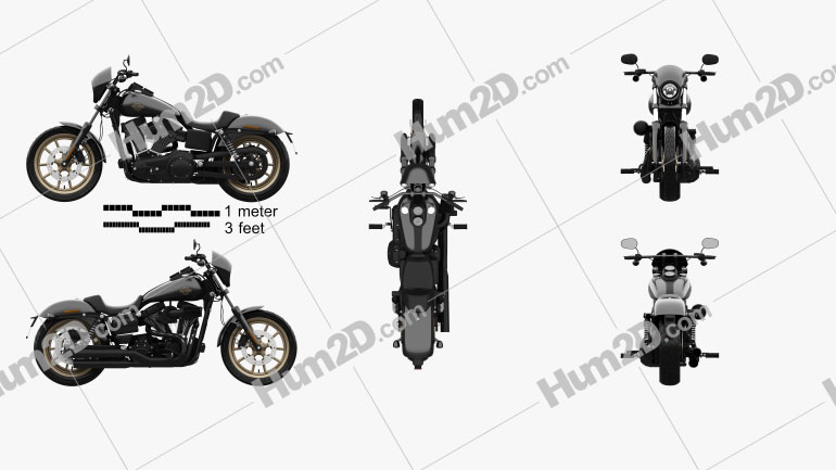 Harley-Davidson Dyna Low Rider S 2016 Motorcycle clipart