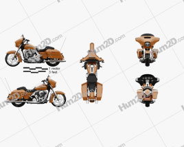 Harley-Davidson FLHXS Street Glide Special 2014 Motorcycle clipart
