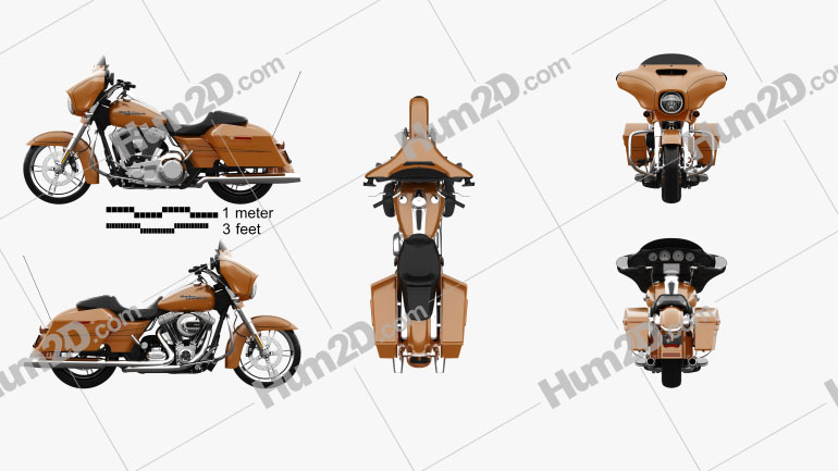 Harley-Davidson FLHXS Street Glide Special 2014 Moto clipart