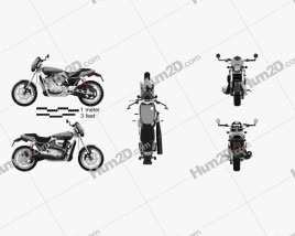Harley-Davidson Street Rod XG750 2017 Motorcycle clipart
