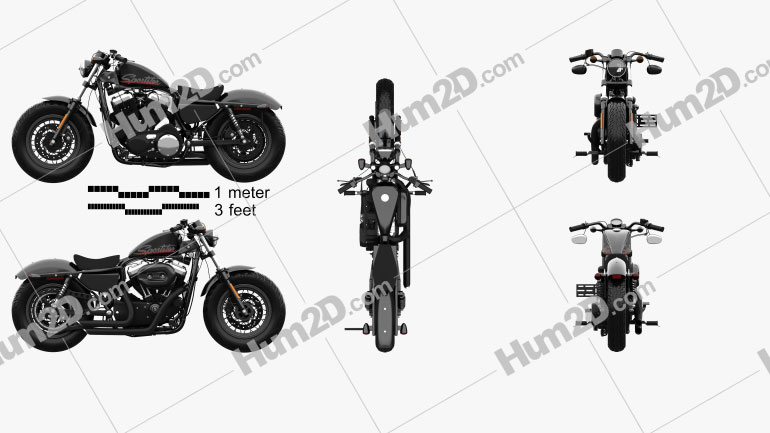 Harley-Davidson Sportster 1200 Forty-Eight 2013 Blueprint