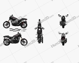 Harley-Davidson Sportster  XR1200X 2012 Motorcycle clipart