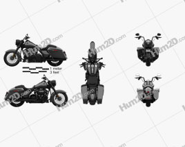 Harley-Davidson Road King 2018 Motorcycle clipart