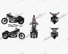 Harley-Davidson FLSB Sport Glide 107 2018 Motorcycle clipart