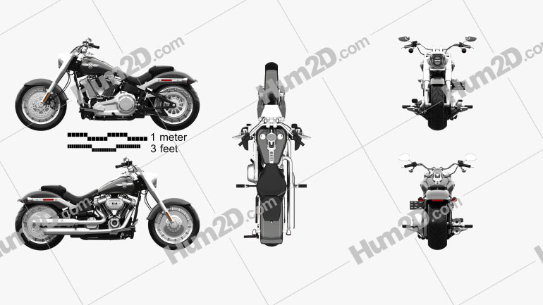 Harley-Davidson SDBV Fat Boy 114 2018 Motorcycle clipart