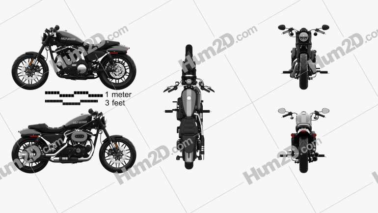 Harley-Davidson XL 1200 CX Roadster 2018 Motorcycle clipart