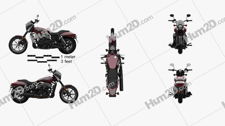 Harley-Davidson Street 750 2018 Motorcycle clipart