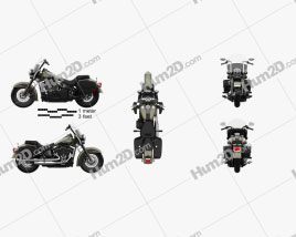 Harley-Davidson Heritage Classic 2018 Motorcycle clipart