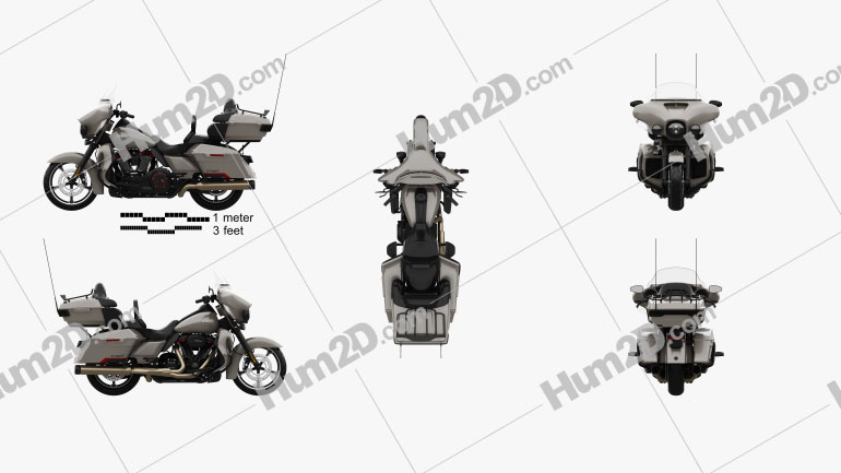 Harley-Davidson CVO limited 2020 Motorcycle clipart