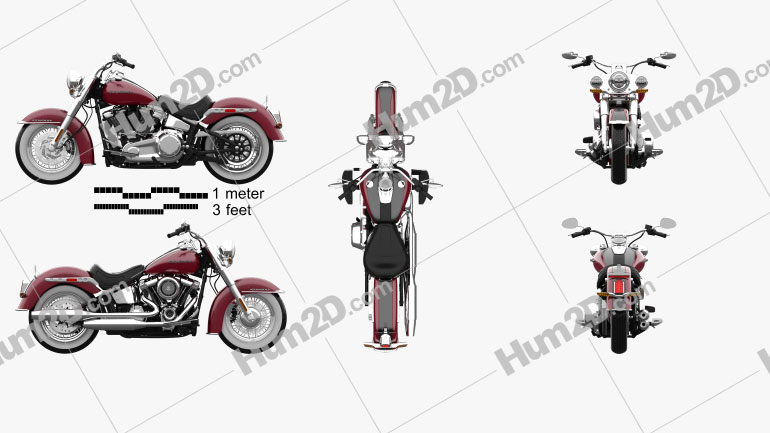 Harley-Davidson Deluxe 107 2021 Clipart Image