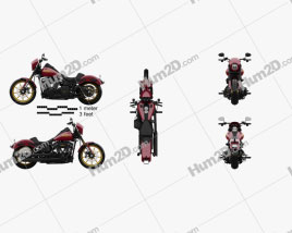 Harley-Davidson Low Rider 107 2021 Motorrad clipart