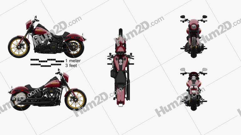 Harley-Davidson Low Rider 107 2021 Moto clipart