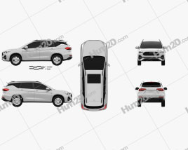 Haval M6 2019 car clipart