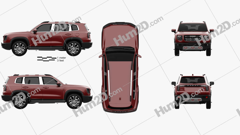 Haval Dagou 2020 car clipart