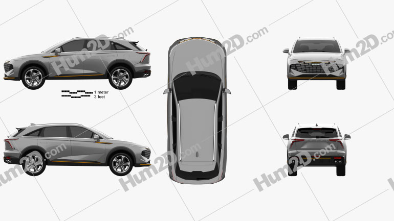 Haval XY 2022 car clipart