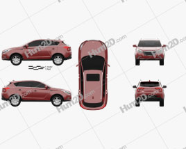 Hawtai Laville 2019 car clipart