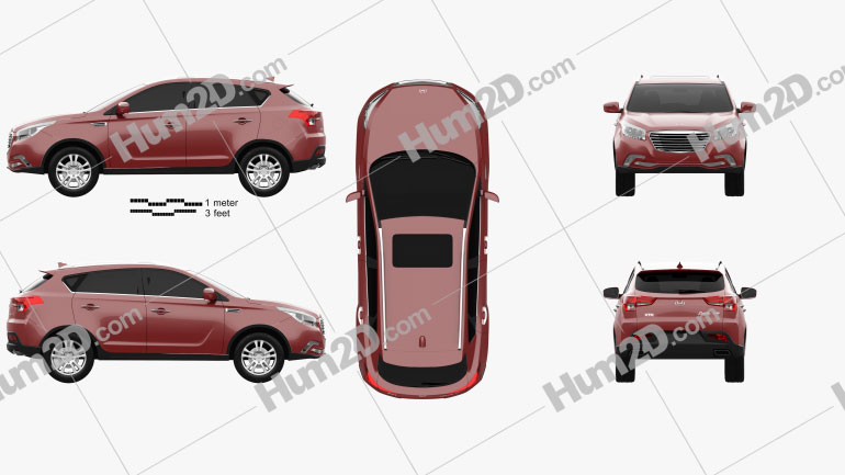 Hawtai Laville 2019 car clipart