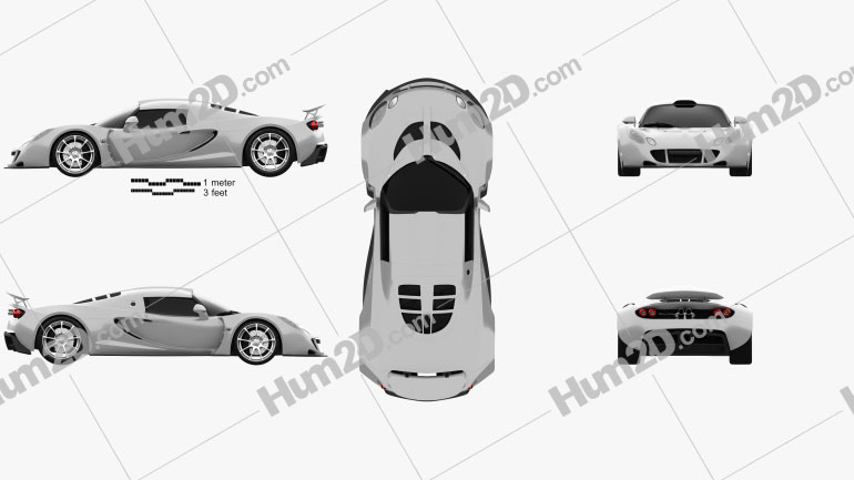 Hennessey Venom GT 2012 car clipart