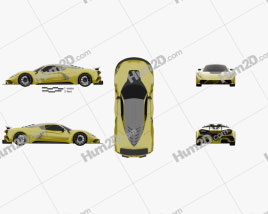 Hennessey Venom F5 2019 car clipart