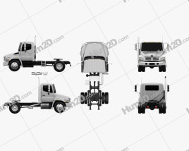 Hino 338 CT Tractor Truck 2007 clipart